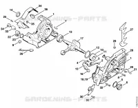 Carter, Vilebrequin pour Stihl 045 AVSEQ