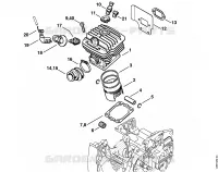 Cylindre pour Stihl 046 C