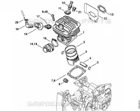 Cylindre pour Stihl 046