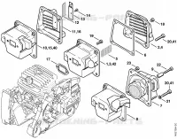 Silencieux pour Stihl 046