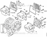 Silencieux pour Stihl 046 WVH