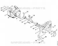 Carter, Vilebrequin pour Stihl 048 W
