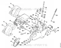 Carter de réservoir pour Stihl 048 W