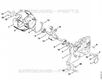 Carter, Vilebrequin pour Stihl 048 AV