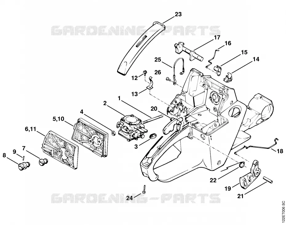 Filtre à air Stihl Tronçonneuses Tronçonneuses Tronçonneuses thermiques 048 AV  048 AV