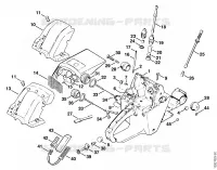 Carter de réservoir pour Stihl 048