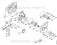 Pompe à huile, Embrayage pour Stihl 048