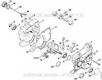 Carter de vilebrequin pour Stihl 051