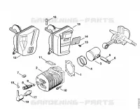 Cylindre, Silencieux pour Stihl 051