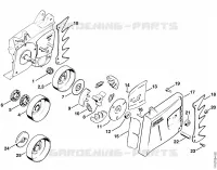 Embrayage, Couvercle de pignon pour Stihl 051 Q
