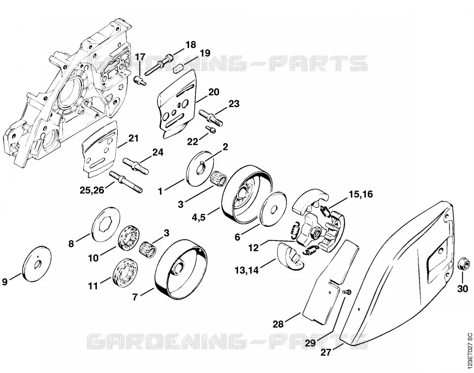Embrayage Stihl Tronçonneuses Tronçonneuses Tronçonneuses thermiques 056  056