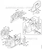 Couvercle de pignon pour Stihl 064 W