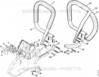 Poignée tubulaire pour Stihl 064