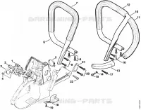 Poignée tubulaire pour Stihl 064 R