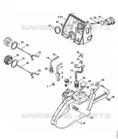 Carter de réservoir pour Stihl 066 MR