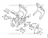 Système AV pour Stihl 066 MR