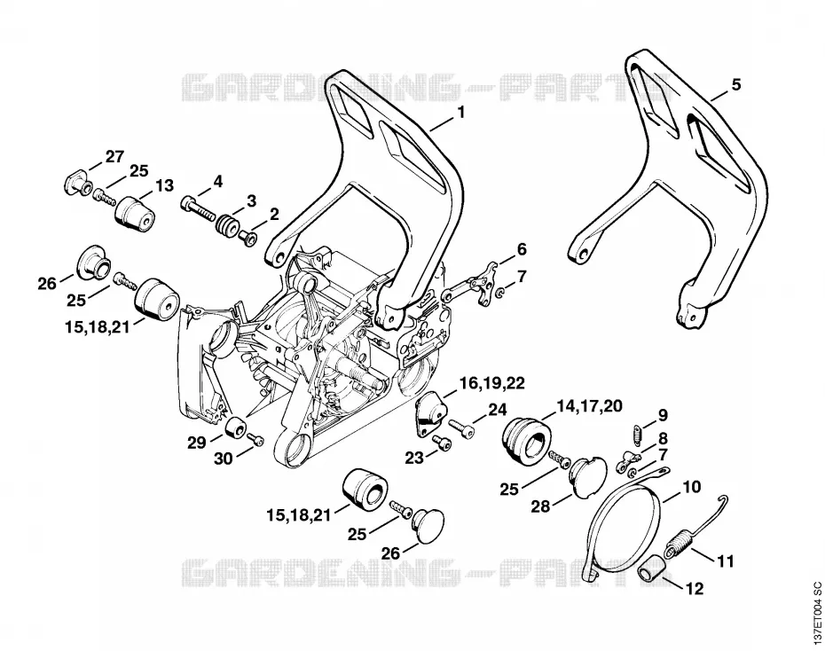 Système AV Stihl Tronçonneuses Tronçonneuses Tronçonneuses thermiques 066 MR  066 MR
