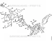 Carter de vilebrequin pour Stihl 066 BR