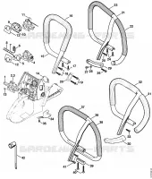 Poignée tubulaire pour Stihl 066 BR