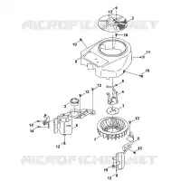 F   Recouverement/ Ventilateur pour Stihl FH430V-AS54