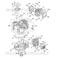 B   Cylindre pour Stihl FH580V-AS51