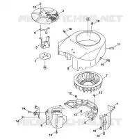 F   Recouverement/ Ventilateur pour Stihl FH580V-AS51