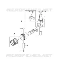 C   Piston/ Vilebrequin pour Stihl FJ180V-BM80