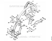 Poignée AV ⇥ X 13 281 004 (35.84) pour Stihl 070