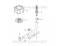 K   Tuyau de carburant/ Filtre pour Stihl FJ180V-AS51