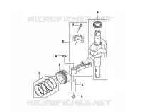 C   Piston/ Vilebrequin pour Stihl FJ180V-BS51