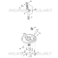 J   Dispositif de lubrification, carter d'huile pour Stihl HD675 (HD675-3013)