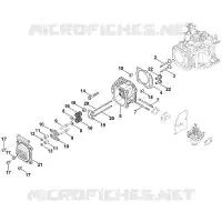 H   Couvre soupapes, Soupape pour Stihl HD675 (HD675-3015)