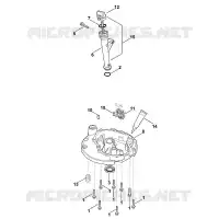J   Dispositif de lubrification, carter d'huile pour Stihl HD675 (HD675-3015)