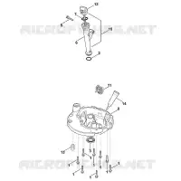 J   Dispositif de lubrification, carter d'huile pour Stihl HD775 (HD775-3026)