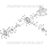I   Couvre soupapes, Soupape pour Stihl XT-6 (XT149-0213)