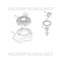 L   Couvercle de ventilateur, lanceur pour Stihl XT-6 (XT149-0213)