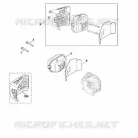 F   Échappement pour Stihl XT-675 (XT675-0022)