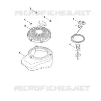 L   Couvercle de ventilateur, lanceur pour Stihl XT-675 (XT675-2019)