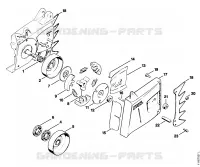 Embrayage, Couvercle de pignon pour Stihl 076 S