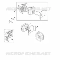 F   Échappement pour Stihl XT-675 (XT675-3052)