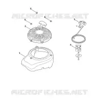 L   Couvercle de ventilateur, lanceur pour Stihl XT-675 (XT675-3052)