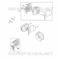 F   Échappement pour Stihl XT-675 (XT675-3098)