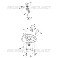 K   Dispositif de lubrification, carter d'huile pour Stihl XT-675 (XT675-3098)