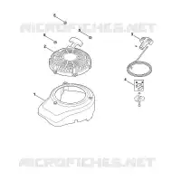 L   Couvercle de ventilateur, lanceur pour Stihl XT-675 (XT675-3098)