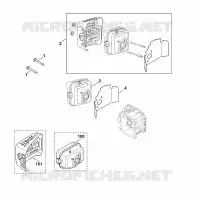 F   Échappement pour Stihl XT-800 (XT800-0032)