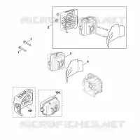 F   Échappement pour Stihl XT-800 (XT800-0036)