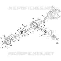 I   Couvre soupapes, Soupape pour Stihl XT-800 (XT800-0036)