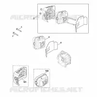 F   Échappement pour Stihl XT-800 (XT800-2052)