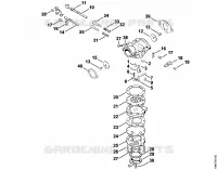Carburateur LA S8 pour Stihl 08 SE