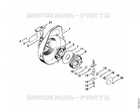 Dispositif de lancement ⇥ X 8 959 330 (37.81) pour Stihl 08 SE